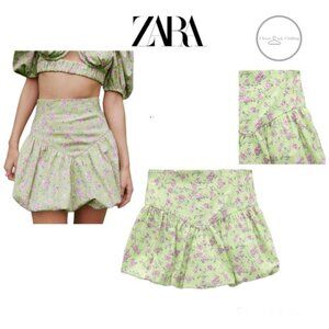 Zara Printed Mini Skirt Size Small